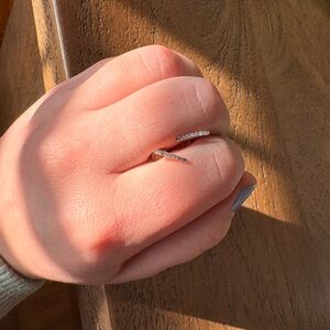 People’s Diamond Vertical Bar Drop Earrings